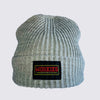 Grey Knitted Beanie Hat