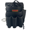 Polyester tool pouch for work belt, rainproof cover, hammer hook, tape measure clip, tool holder, draw cord
